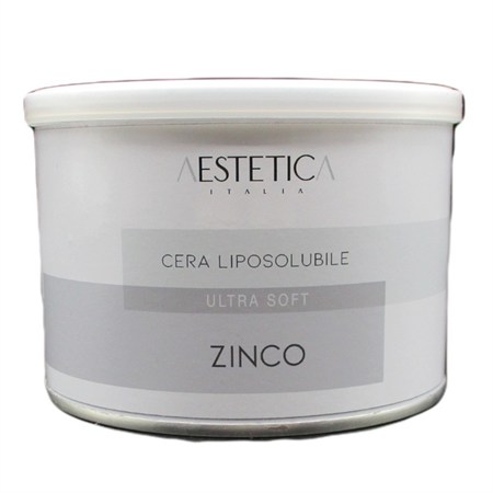 Barattolo cera depilatoria liposolubile ultra soft Zinco 400 ml in Depilazione