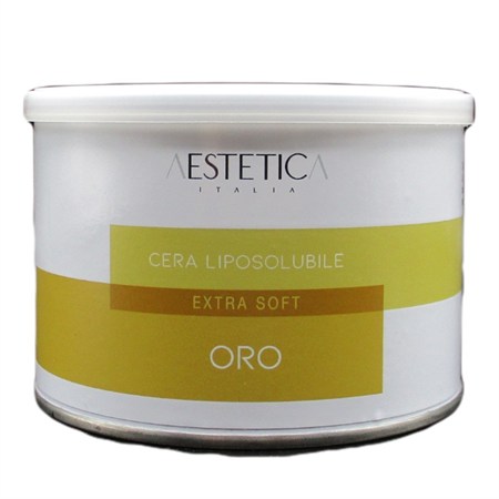 24 barattoli cera depilatoria extra soft oro 400 ml
