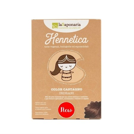 Tinta vegetale castagno  Indrani in Forniture per parrucchieri e barbieri
