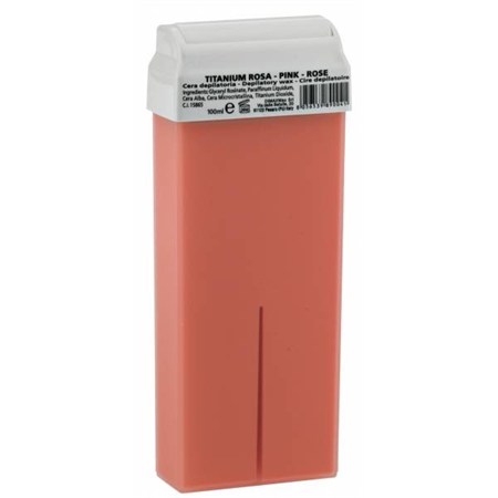 scatola 24 ricariche cera depilatoria titanio rosa kosme 100 ml